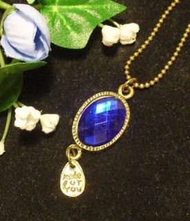 Newly listed New Retro Style Blue Prism Necklace Gift Mom/Wife/GF/Si
