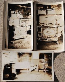 1920s Cooking Heating Stove Photo Lot Bedroom Radio wood floor