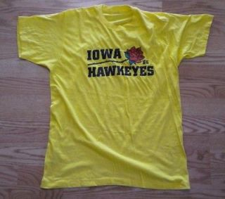 Vintage Iowa Hawkeyes 1986 Rosebowl T shirt