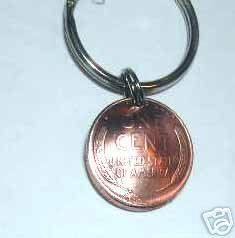 COIN JEWELRY~WHEAT PENNY KEY RING