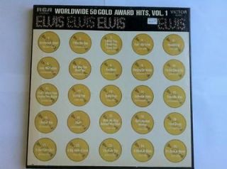 Elvis Presley   Elvis Worldwide 50 Gold Award Hits Vol. 1 LP   RCA