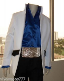 NEW) Elvis WHITE High Collar 1972 JACKET (Tribute Artist Costume