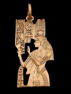 Handmade Solid Silver Egyptian Nekhbet Wearing Vulture Headdress