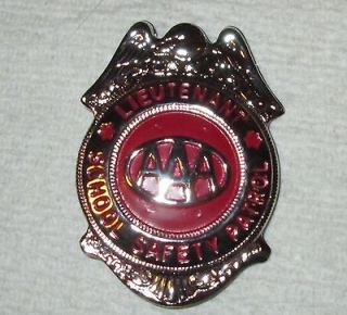 Newly listed AAA SAFETY PATROL LIEUTENANT BADGE