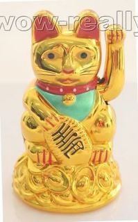 HOME DECORATION CHINESE LOVELY WAVING PAW WEALTH CAT