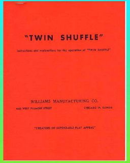 Twin Shuffle 1949 Puck Bowler Manual