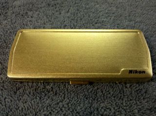 Eyeglass/Sunglass/Clip On Hard Metal Case Brushed Gold Finish SUPERB