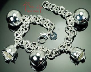 925 Silver Plated Christams JINGLE BELLS & Party BALLS Pendant