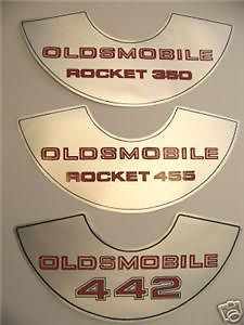 Newly listed Olds 442 Rocket 350 or 455 air cleaner decal 69 70 71 72