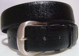 Tan Brown Genuine Leather Mens Elephant Belt   1.3 Inches Wide Auto