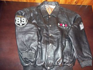 DAVOUCCI BLACK LEATHER JACKET CASINO HIGH ROLLERS 3XL USED VEGAS FLUSH