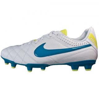 Natural IV LTR FG Youth Soccer Cleat 509081 137 White/Yellow/B lue