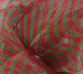 Poly Mesh Roll 21 x 10yds Holiday Ribbons Decorations  Red & Green