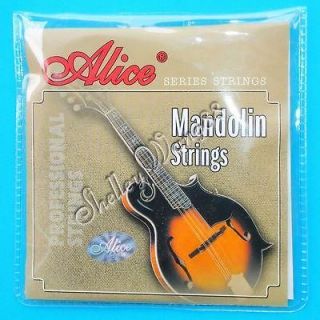 Newly listed New Alice Mandolin Strings Set Silver Plated AM04