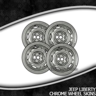  2004 Jeep Liberty 16 Chrome Wheel Skin Covers (Fits Jeep Liberty