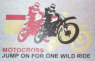 NEW Mens BAD DOG Motocross Dirt Bike JUMP ON FOR ONE WILD RIDE MX T