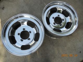 JUST POLISHED 16.5x8.25 SLOT MAG WHEELS FORD TRUCK JEEP MAGS BRONCO 5
