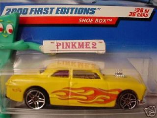 2000 #26 FE Hot Wheels SHOE BOX #86 yellow var mag;pr5