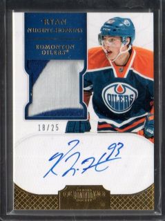 2011 12 Panini Dominion RYAN NUGENT HOPKINS Auto Patch Gold rc rookie
