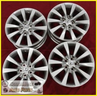10 11 Lexus LS600HL 18 Silver 10 Spoke Wheels Used Factory Rims Set