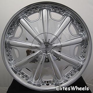 22 Rims Wheels 6x5 5 Chrome KMC Tahoe Escalade Titan