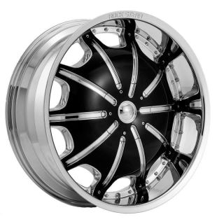 inch Rims and Tires Wheels Rockstarr 557 Chrome Chevrolet Tahoe 26 28