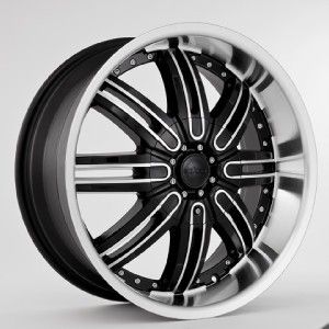 22inch Rims and Tires Wheels 30 Package Black Starr 112