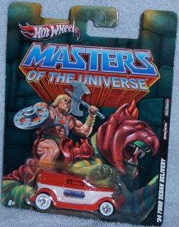 Hot Wheels Masters of The Universe 34 Ford Sedan Delivery Heman Real