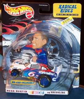 Hot Wheels Radical Rides 1999 Mark Martin 6 Valvoline NASCAR 1 43rd