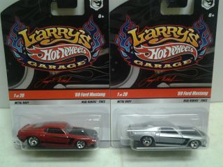 Hotwheels Garage Larry Wood Chase 69 Ford Mustang Signature Initials