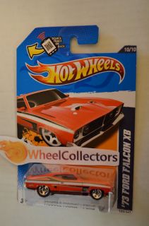 73 Ford Falcon XB * RED * RARE* 2012 Hot Wheels * P Case * Ford 10/10