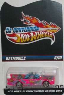 Pink 1966 BATMOBILE 2012 Hot Wheels Mexico 5th Convention Only 10 Made
