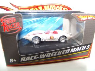 HOT WHEELS BOXED 1 87 HO SPEED RACER RACE WRECKED MACH 5 NICE DETAIL