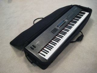 S80 Keyboard 88 weighted keys and soft padded nylon case with wheels