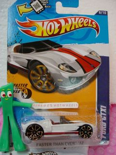 Case F 2012 FTE FORD GTX1 #98★WHITE★Faster Than Ever★Hot Wheels