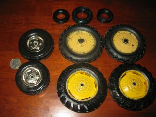 Toy Tractor Parts: Wheels Tires Truck Tractor Deere Massey Harris Ford