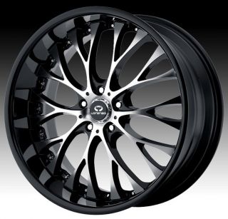 22 inch Black Wheels Rims 5x115 300C Charger Magnum Challenger AWD