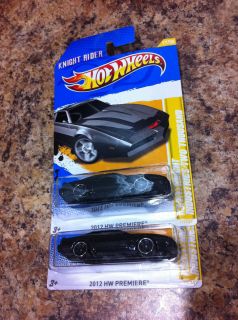 HOT WHEELS LOT OF 2 K.I.T.T. KNIGHT RIDER INDUSTRIES TWO THOUSAND 2012