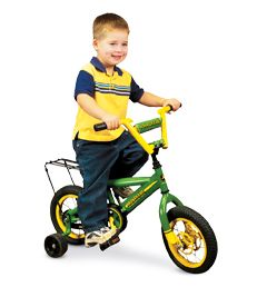 John Deere Kids Child 12 Bike Bicycle Training Wheels