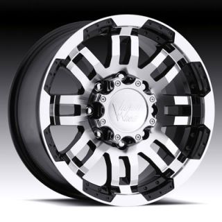 Set of 5 16 Black Vision Warrior Wheels Rims 5x127 Jeep Wrangler JK