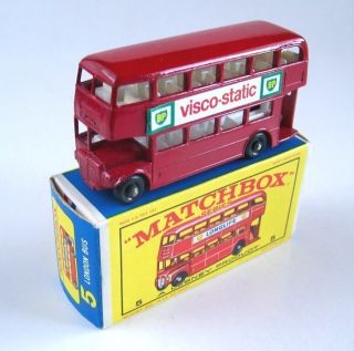 Matchbox Lesney 5 Routemaster Bus Visco Static MIB