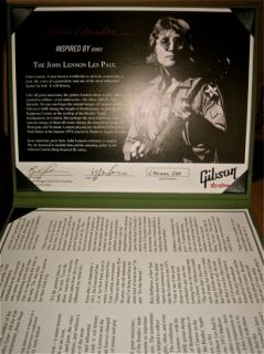 Used Gibson John Lennon Les Paul Junior Custom Shop Guitar with OHSC