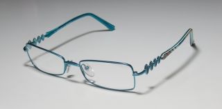 New Emilio Pucci 2102 53 17 130 Teal Multicolor Full Rim Eyeglass
