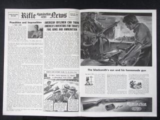 1942 REMINGTON double page Model 141 GAMEMASTER Pump Rifle magazine ad