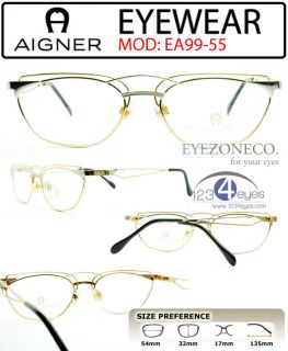 Eyezoneco Aigner Metal Full Rim Frame Eyeglass EA99 55