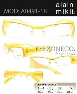EyezoneCo Alain Mikli Eyeglass Half Rim Frame A0491 18