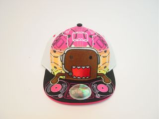 DJ Domo Pink Hat Baseball Cap Snap Back DomoKun Licensed