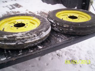 John Deere B Front Tires and Rims