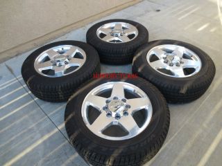 Factory Chevy GMC Sierra HD 2500 3500 20 OEM Polished Wheels Tires