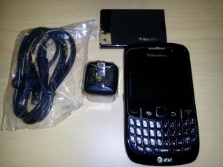 Blackberry Curve 8520 Black at T Smartphone Good Condition